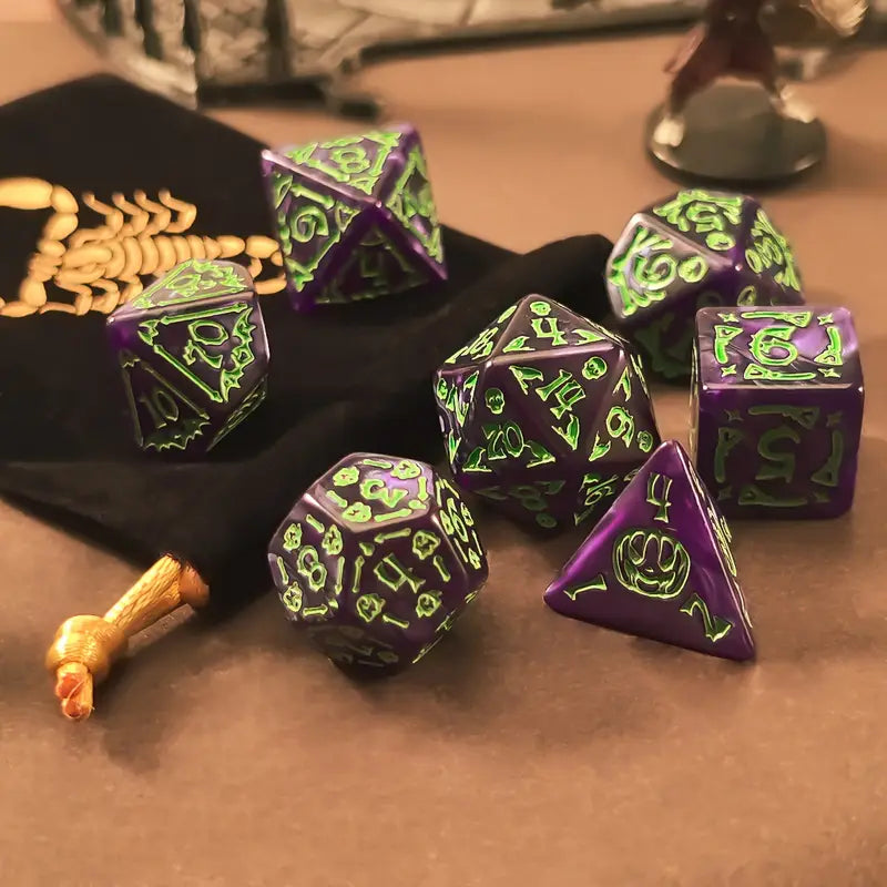 Halloween Pattern Dice Set