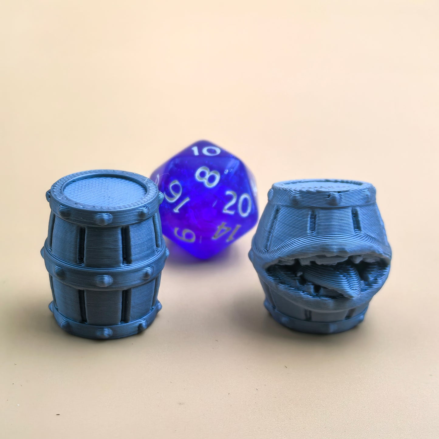 Barrell and mimic dungeon and dragon miniature