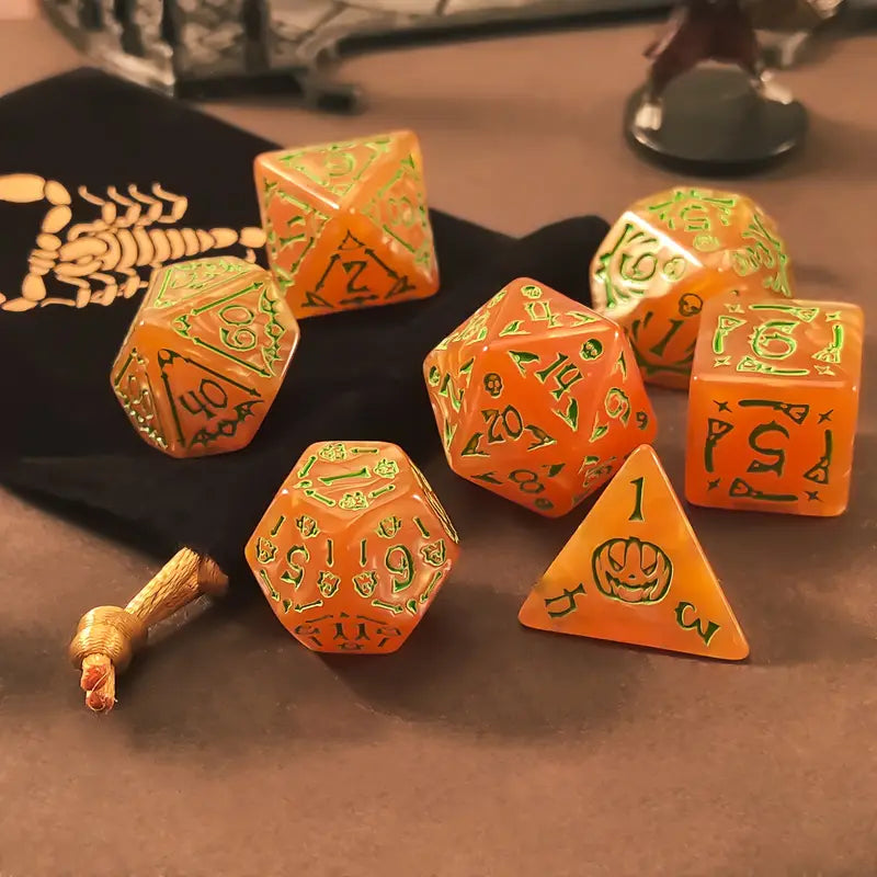 Halloween Pattern Dice Set