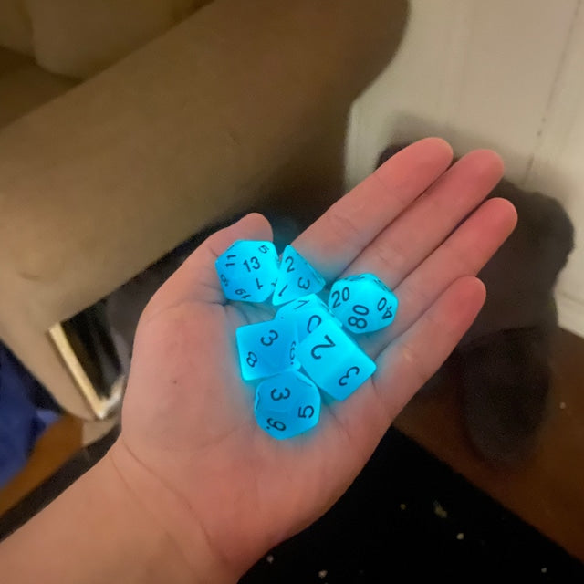 Luminous Night - Glow in The Dark Dice Set