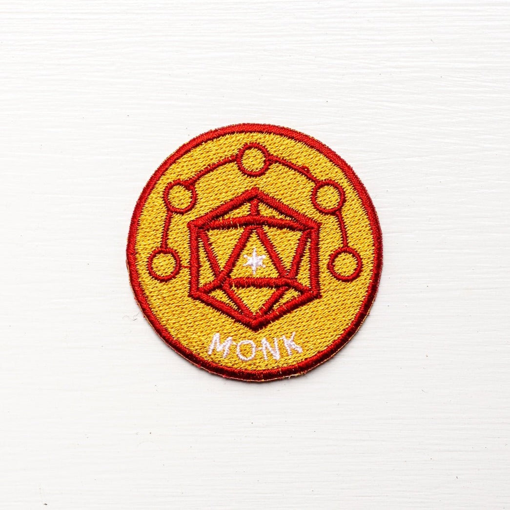 MONK - Dungeons & Dragons Inspired Scout/Achievement Iron On Patch