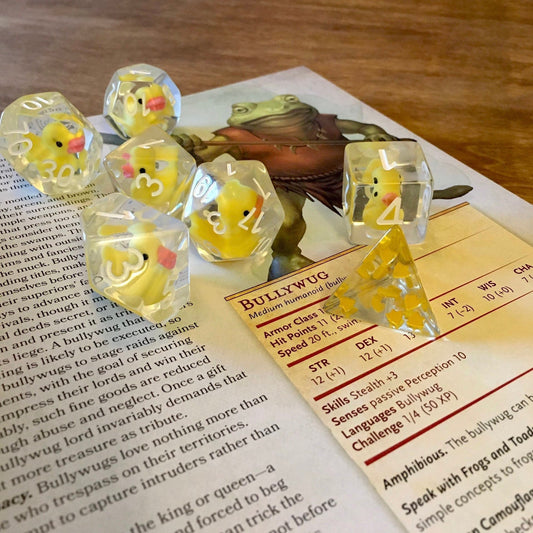 Lucky Ducks in a Row Dice Set (Give away a random dice set)