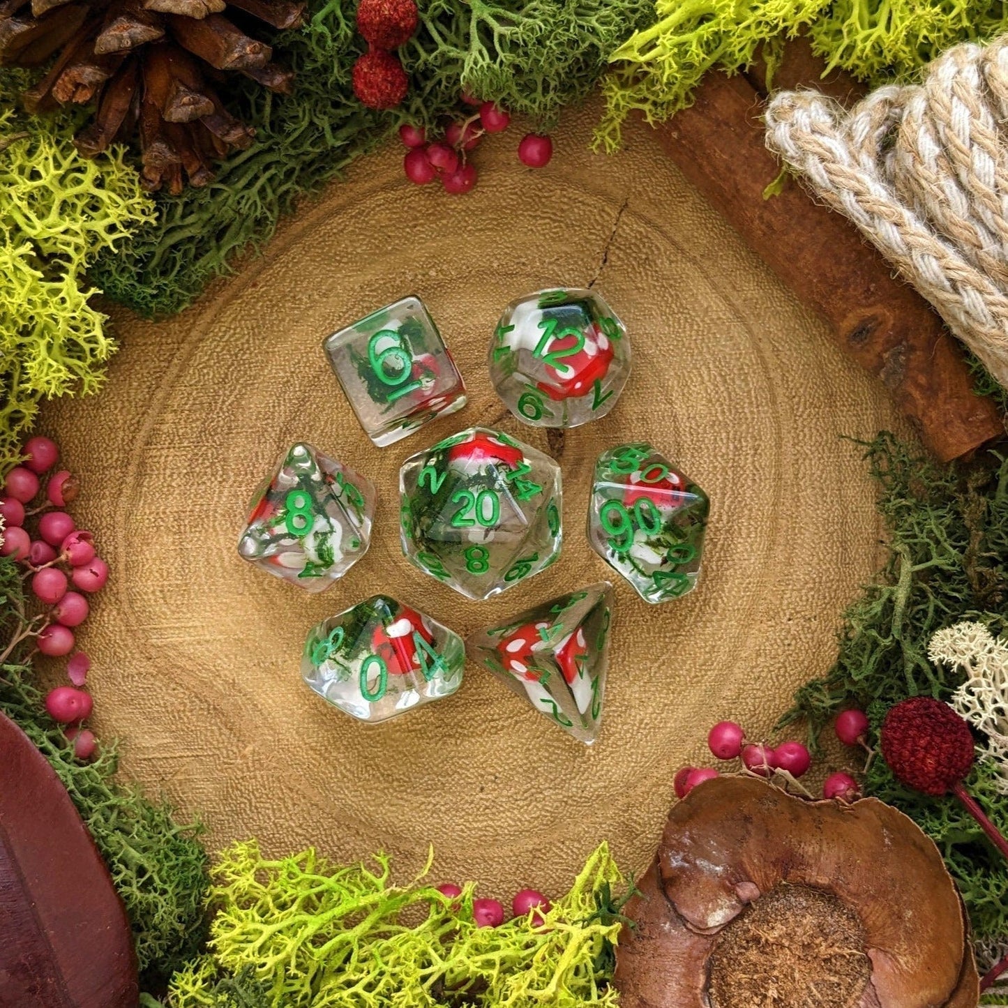 Mossy Mushroom (Give away a random dice set)
