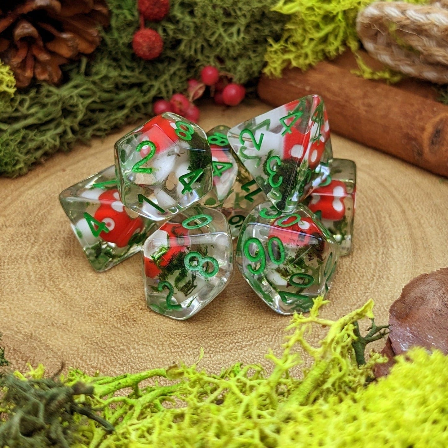 Mossy Mushroom (Give away a random dice set)